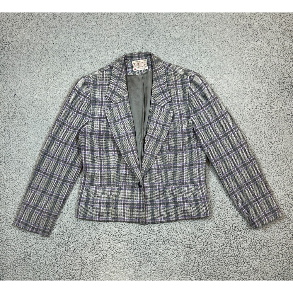 Pendleton Virgin Wool One Button Cropped Blazer J… - image 1